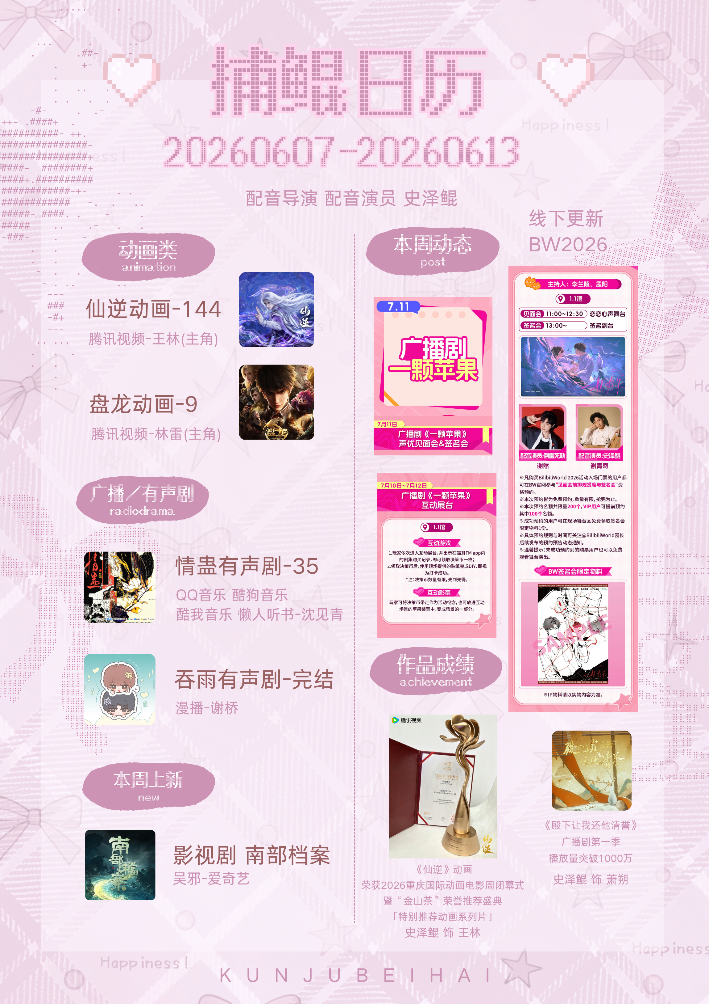 大鲲儿  📝寻鲲fm0306 📝鲲鲲报刊【6🈷️week2️⃣更新2026