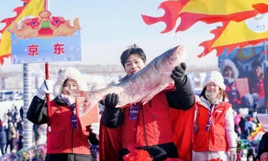 1699999元成交！1月8日，乙巳年吉林查干湖头鱼，被京东成功拍下。吉林查干湖