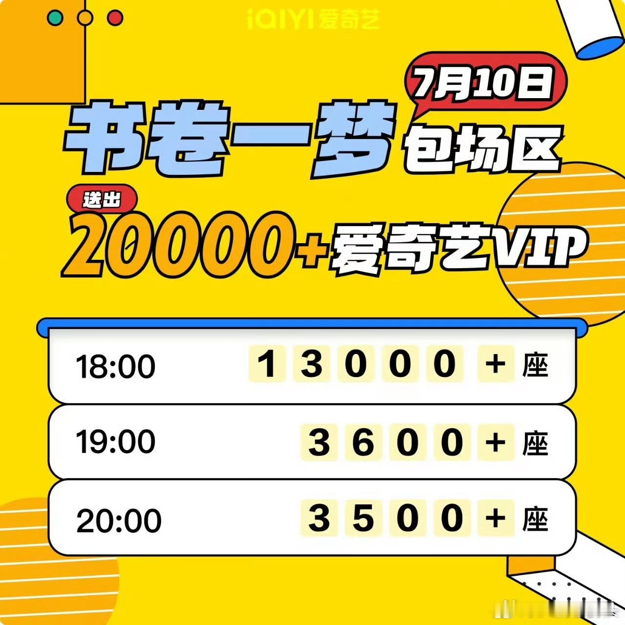 今晚《书卷一梦》主创团队和刘宇宁粉丝再加两万免费爱奇艺会员，都来看书卷一梦纸片人