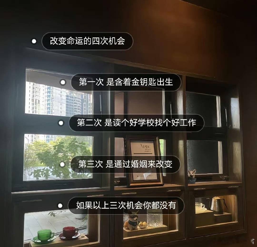 改变命运的四次机会。 ​​​