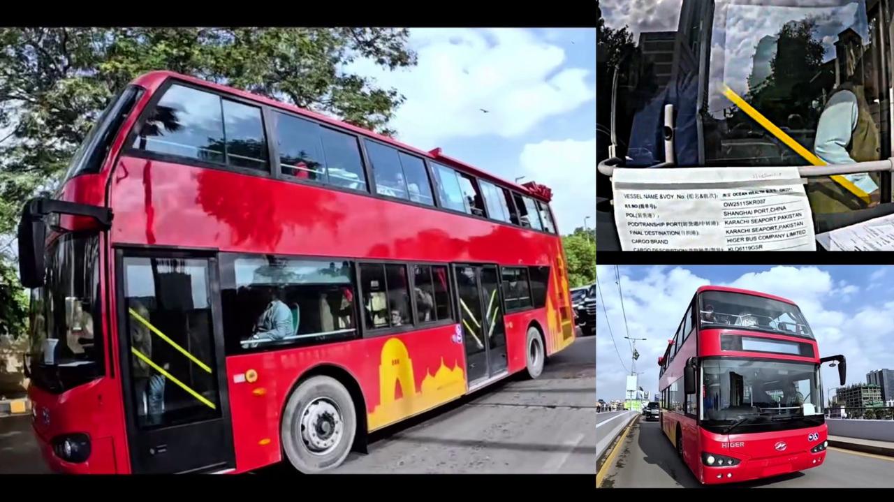 新闻快讯——时隔60余年，双层巴士重返卡拉奇街头，本次启用的是全新中国产海格客车