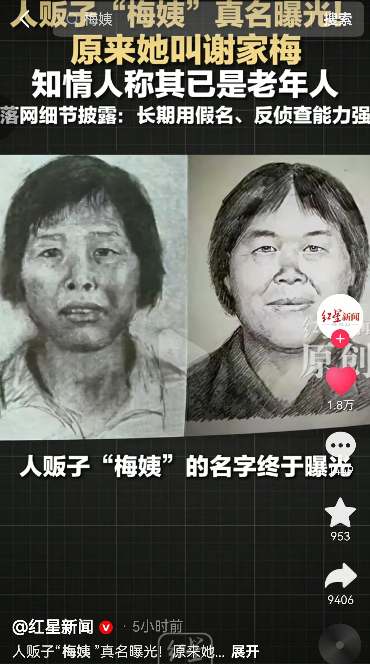 “梅姨”这两个字，这么多年来就是无数寻亲家庭挥之不去的噩梦。多少父母因为她，骨肉