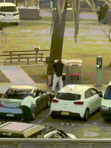 澳大利亚海滩枪击案现场画面：巴基斯坦父子无差别扫射犹太人，白衣路人徒手夺枪。
 