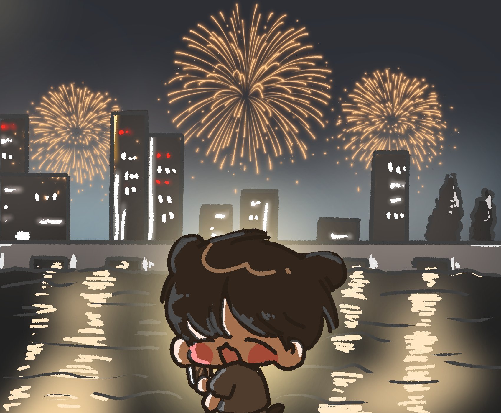 一起看烟花🐶💛🎇🎁©ppangS2O4 ​​​