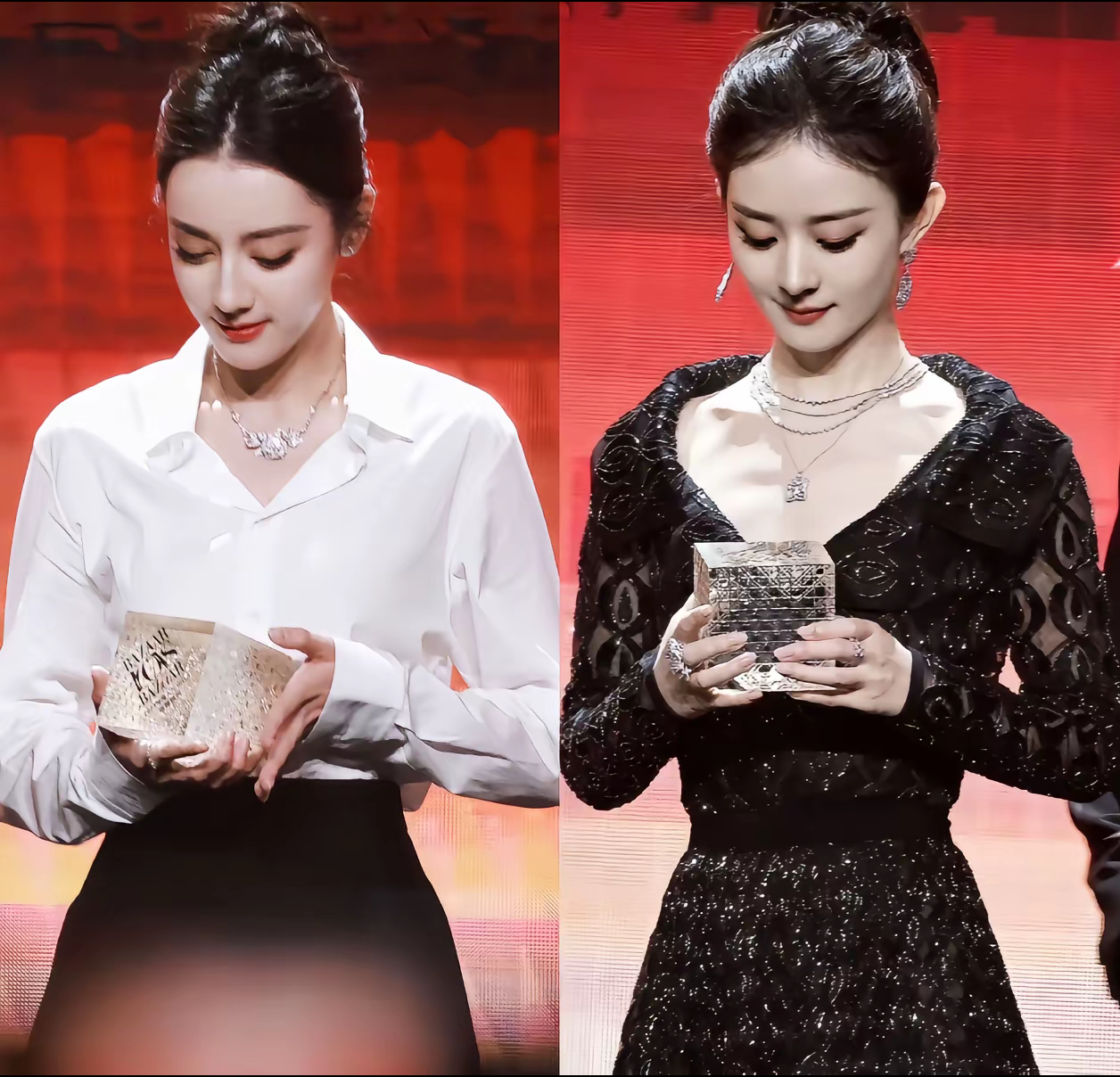 杨紫迪丽热巴赵丽颖三位主流视后赵丽颖热巴 这两个人的剧真的是特别好看，从小陪伴我