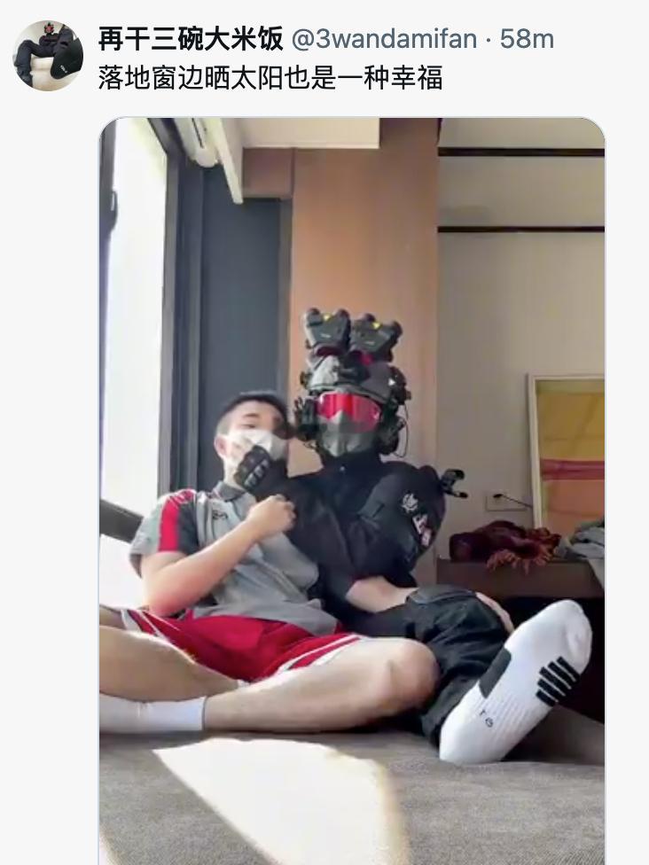 我也想在落地窗旁边晒晒太阳 