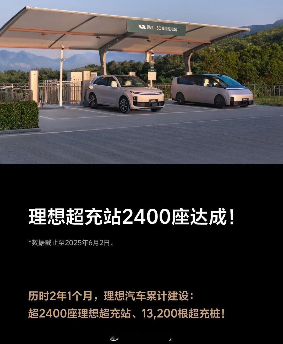 5月底的时候看了下理想的超充那时候2320+的状态没想到过节后2400座达成！算