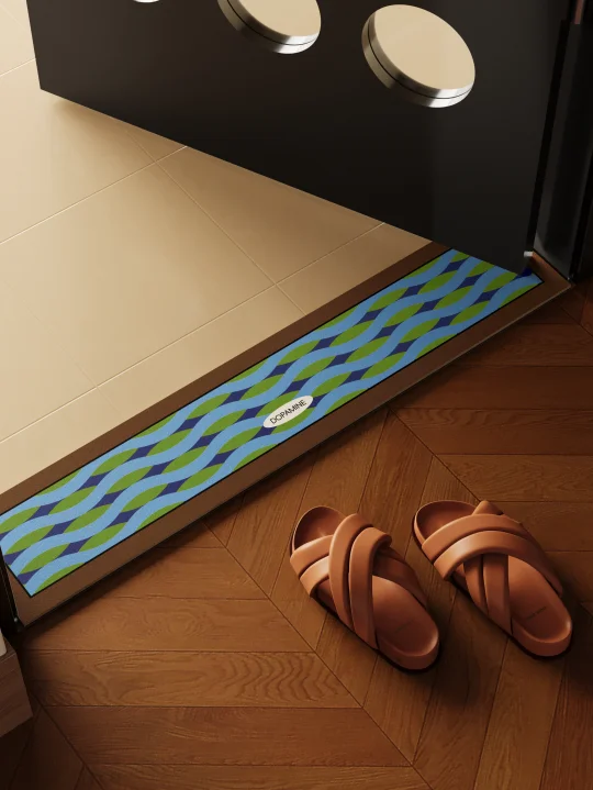 门槛石地垫｜打造一个中古韵味的玄关角落