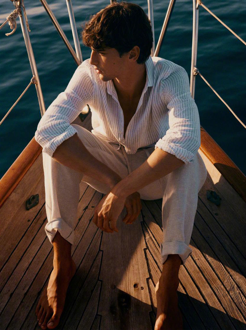 Massimo Dutti Summer 2025 型录画册模特: France
