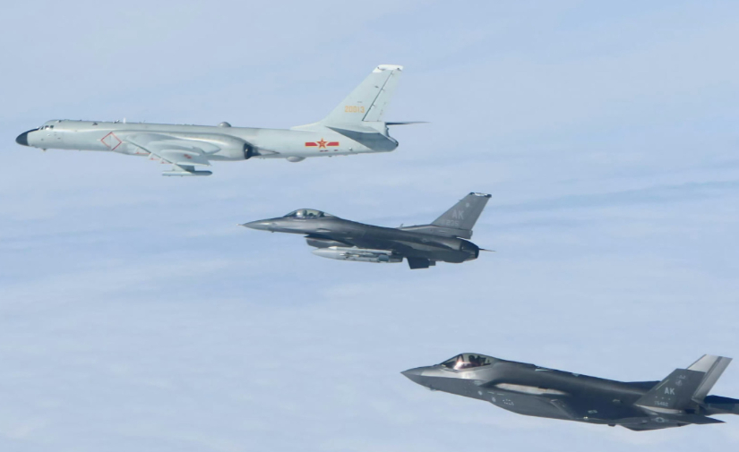 F35A拦截中方轰6K？俄军航空兵遭重创，中方或将挺身而出一年一度的中俄联合巡逻
