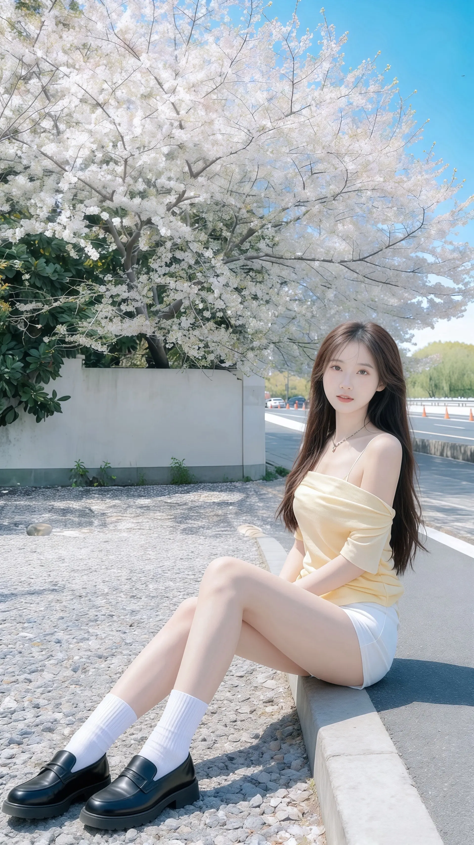 🎀 太阳好大，热得很。