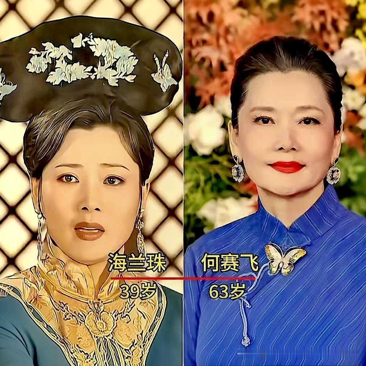 翻到这组《孝庄秘史》全员今昔对比，瞬间被拉回那个守在电视机前追剧的年代！
宁静的