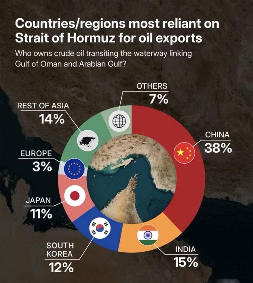 霍尔木兹海峡是全球20%石油的运输通道, 这张图详细回答了相关问题，从霍尔木兹海