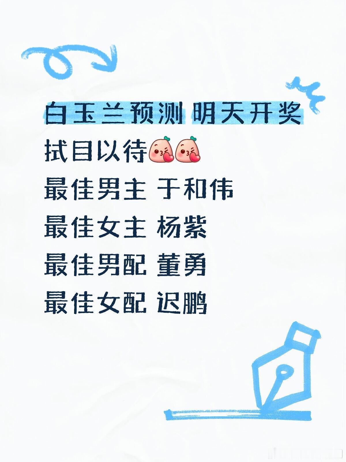 白玉兰预测提名是实力 拿奖靠运气白玉兰奖‖ 