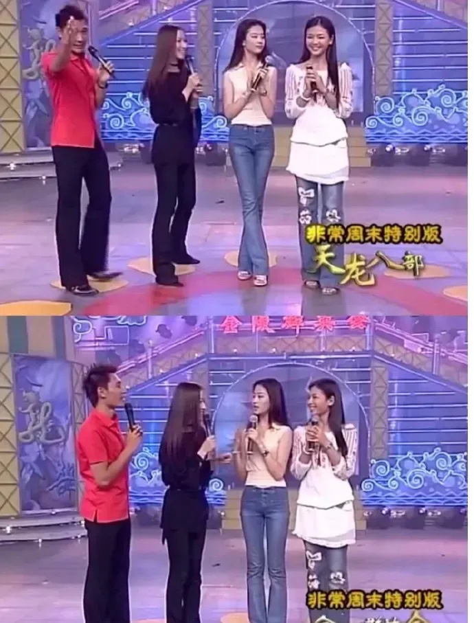 15岁的刘亦菲和24岁的刘涛同框，画面很养眼！ ​​​