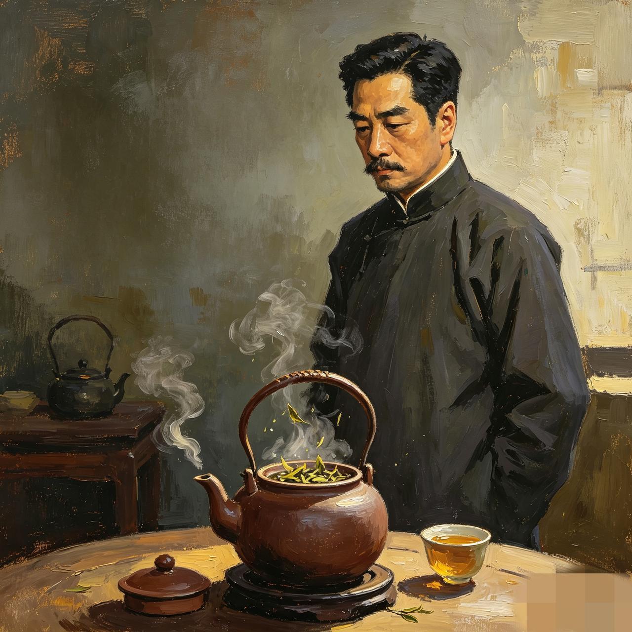 以为喝茶是风雅，殊不知藏着最扎心的生存哲学
 
茶不过沉浮两种相，人不过拿放两桩