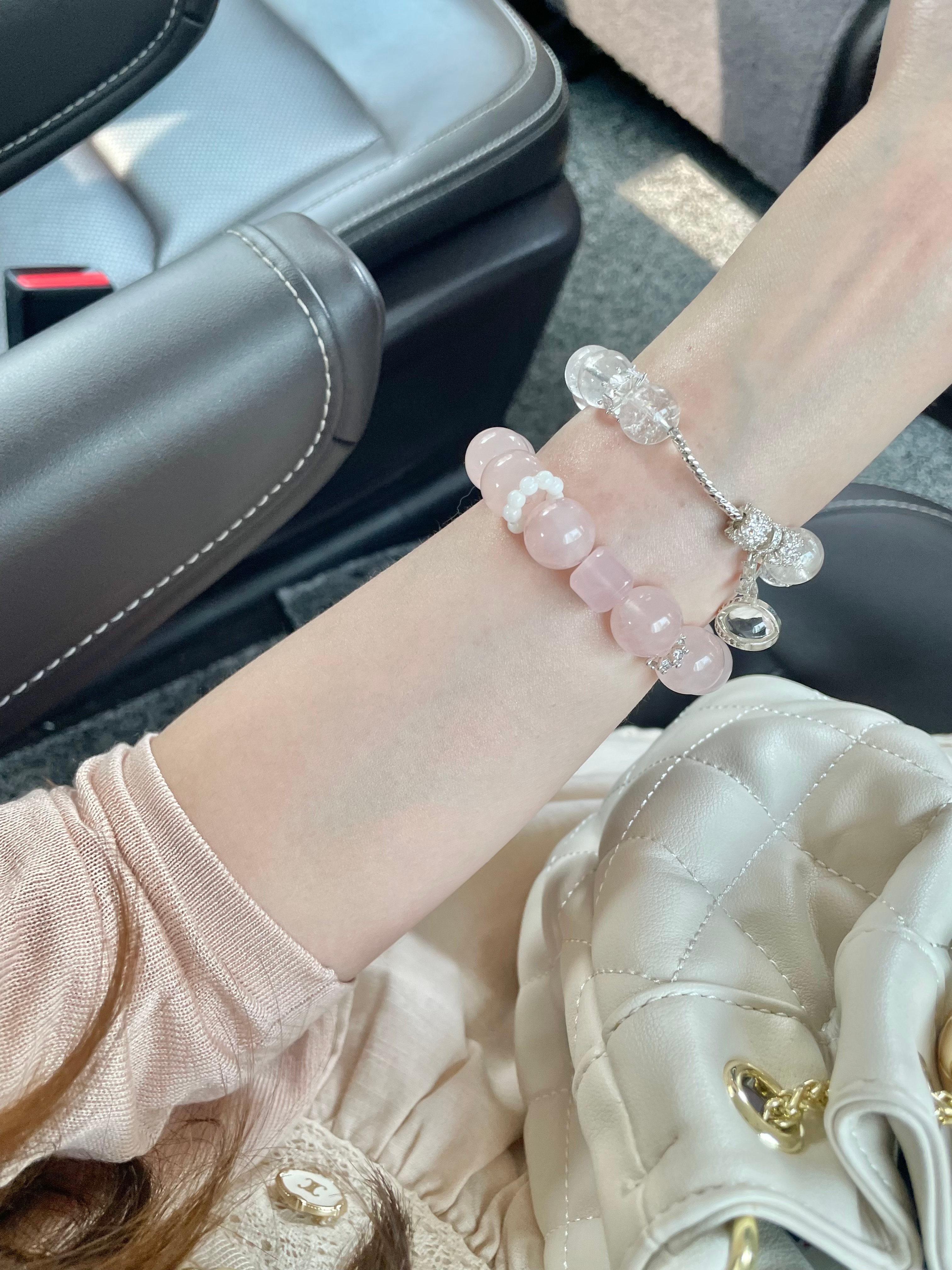 小妮给我diy的水晶 爱呀爱呀每颗珠子都是她挑出来的🥺 ​​​