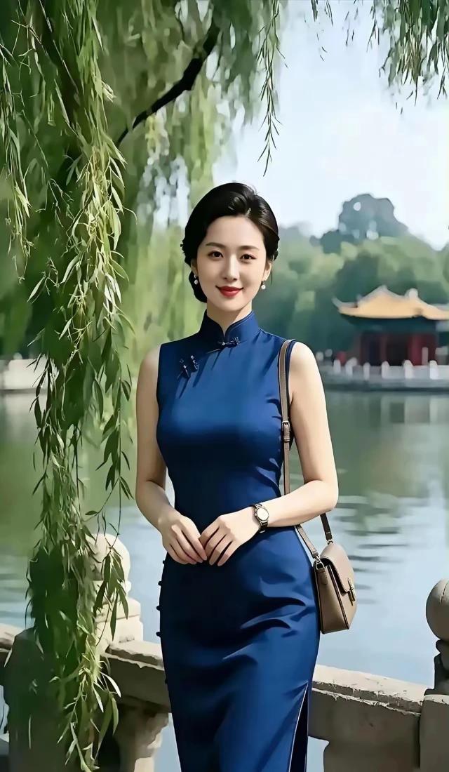碧波荡漾海风爽，
浪花伴随心花放。
佳丽海边留俏影，
定格瞬间记忆藏。