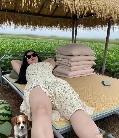 我的瓜田就装个摄像头，在家里守着。
     这样守瓜很不安全，有些小偷不仅偷瓜