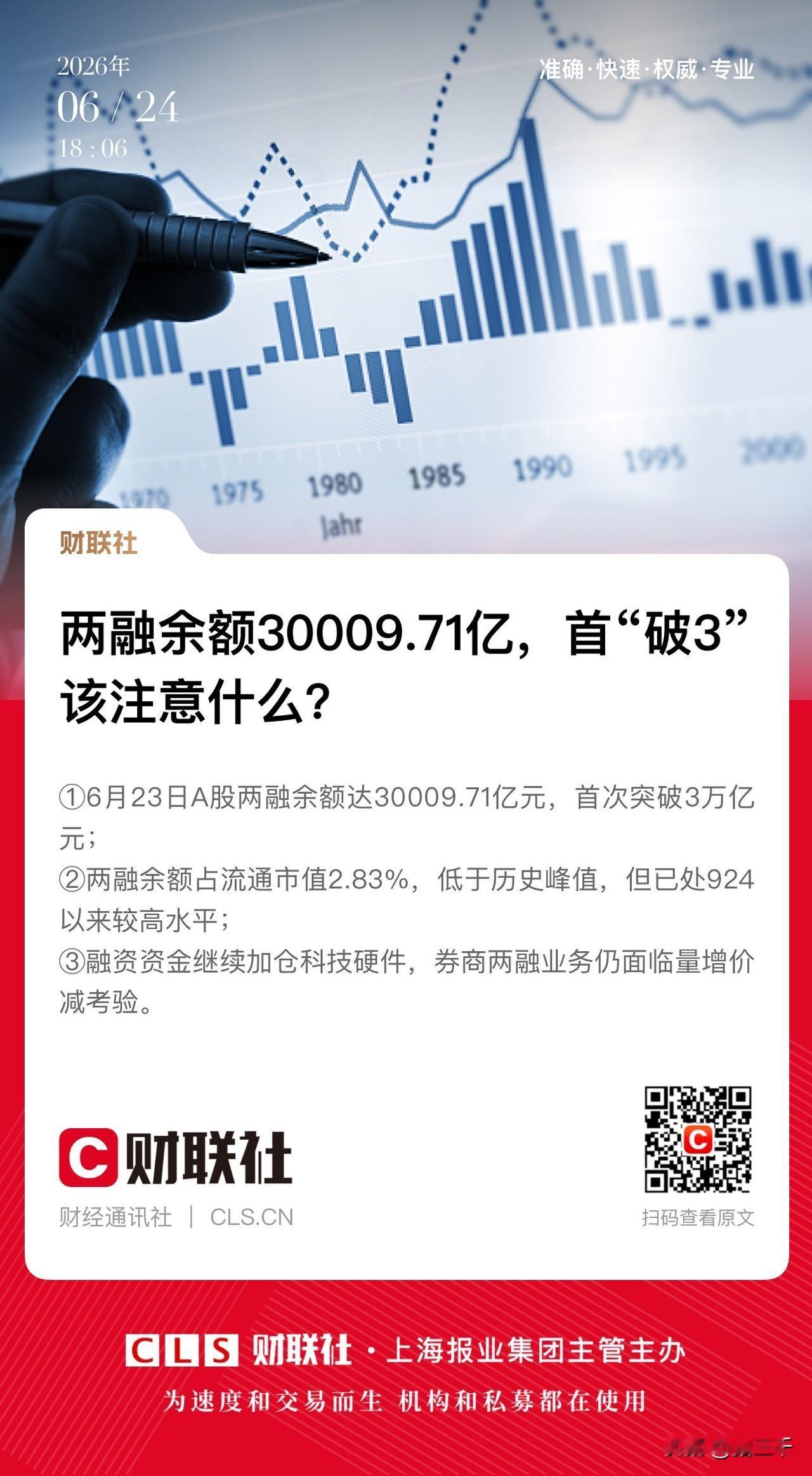融资客胆子是真大！
两融余额首破3万亿，
火力集中在：
半导体设备、半导体、有色