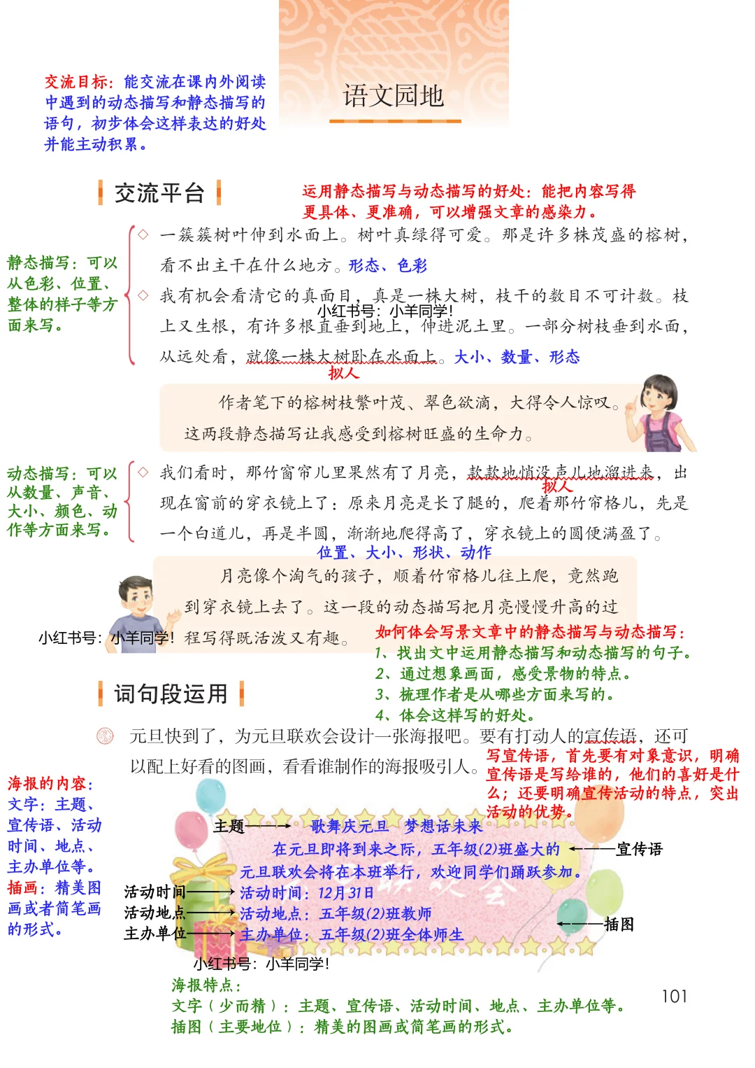 五上语文丨语文园地七+习作学习笔记