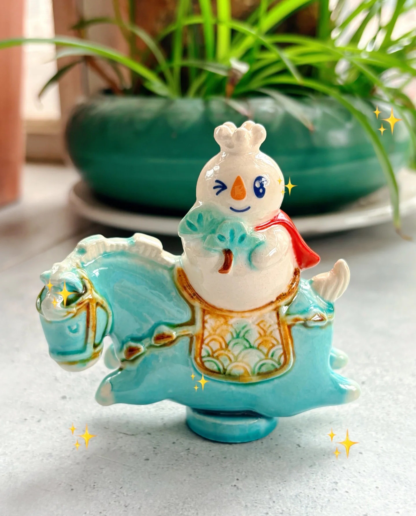 转发里抓一个粉丝小可爱，送出随机的雪王唐三彩盲盒~昨天在首页看见太可爱了~1.8