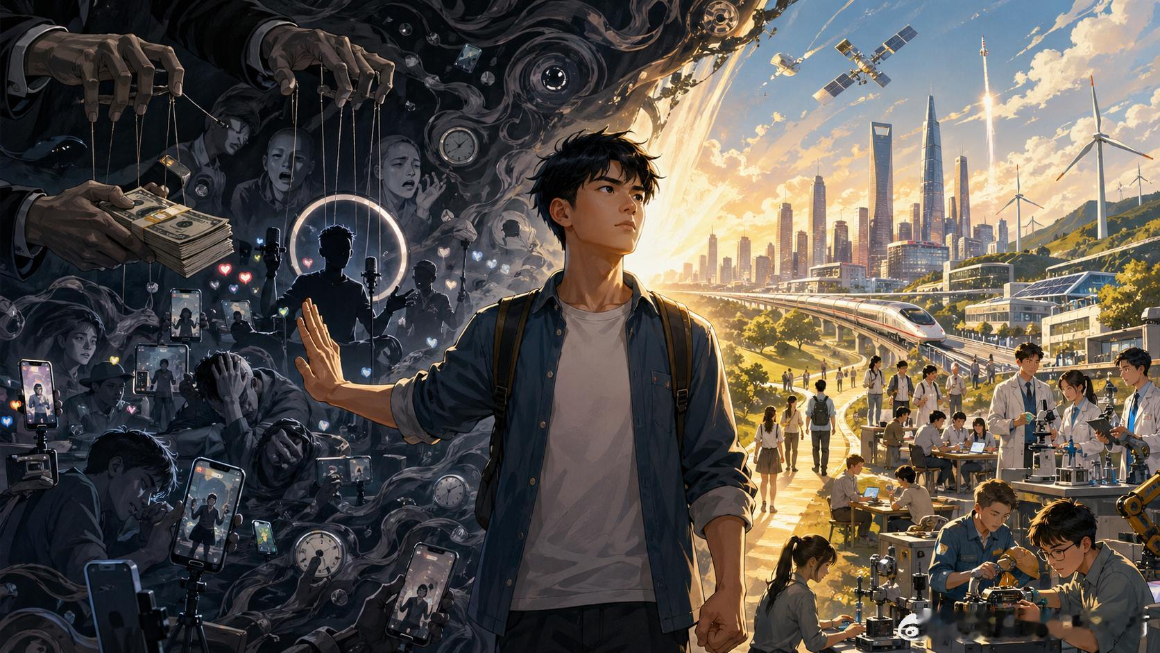 境外组织大力资助网红煽动躺平外部势力最阴险的地方，是把年轻人的压力包装成躺平的理