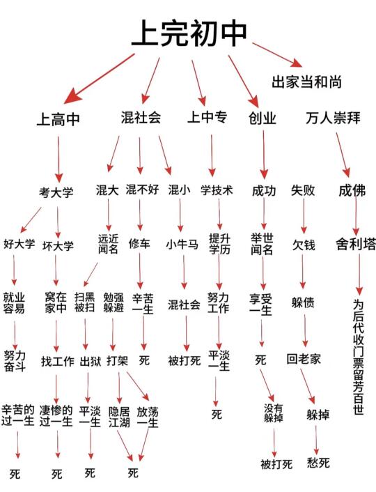 不同选择不同人生，你目前在哪个选择中？
