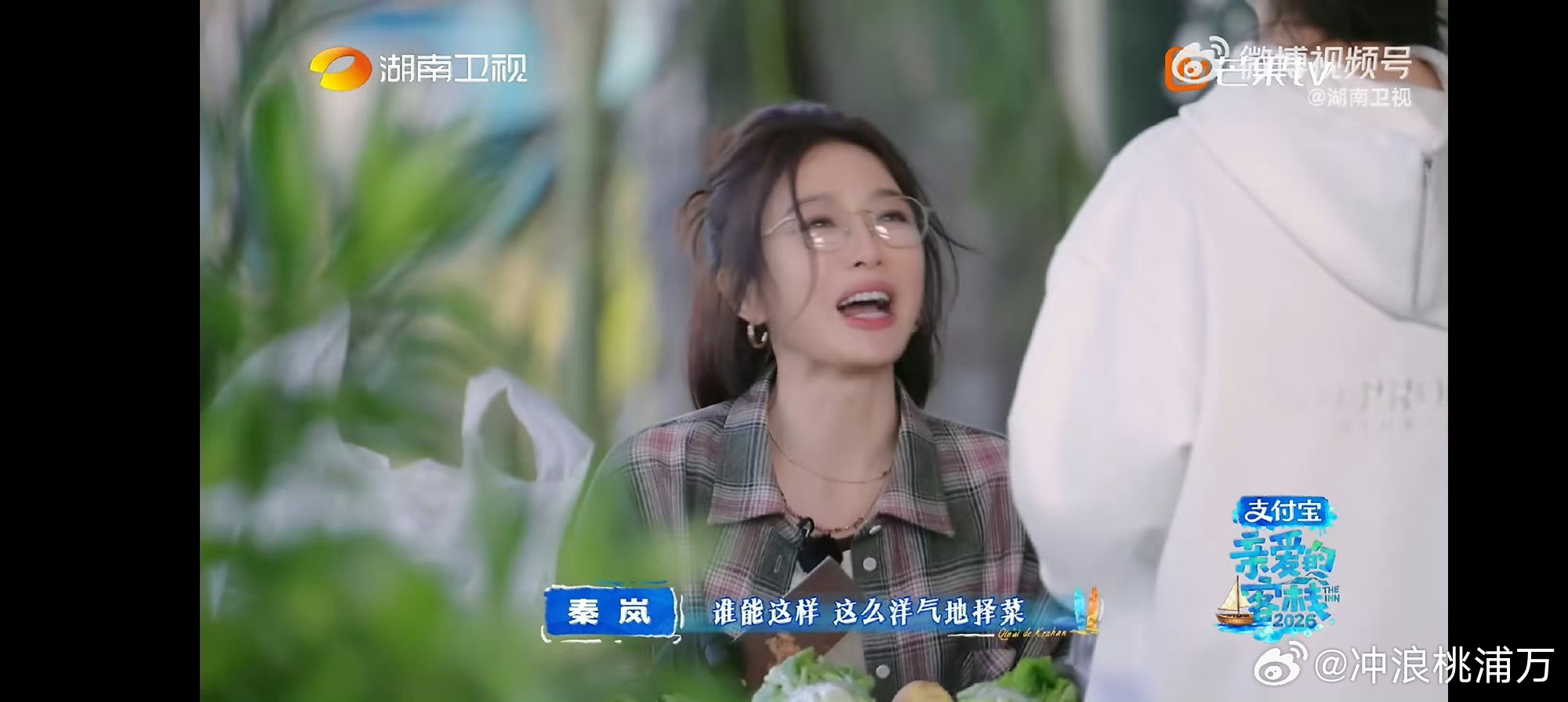 秦岚沈月择菜有请回答1988那味了有点治愈了！秦岚沈月边吹着风聊天边摘菜，一整个