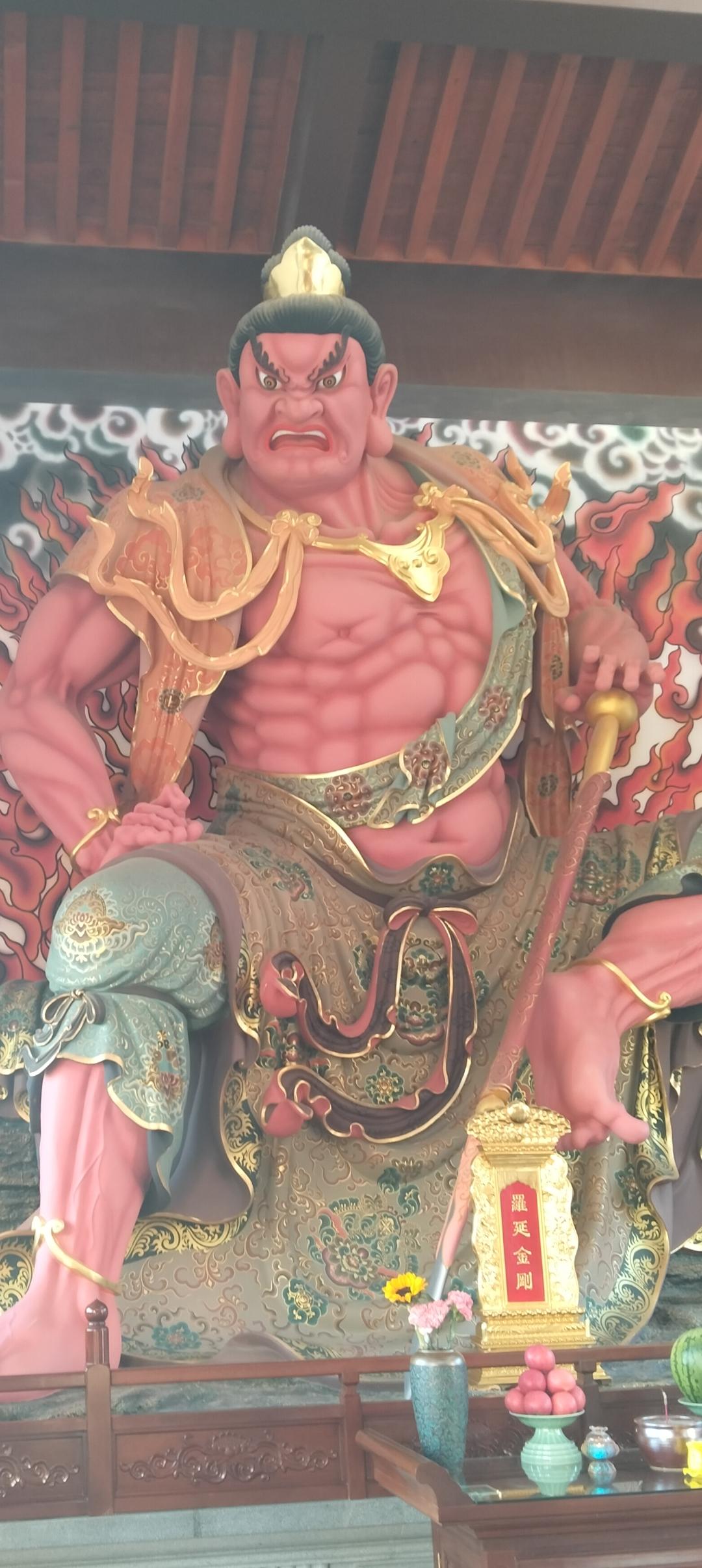 双开门的八块腹肌算什么？哼哈二将的24块腹肌才算厉害。
今天到蓁山观音寺，密迹金