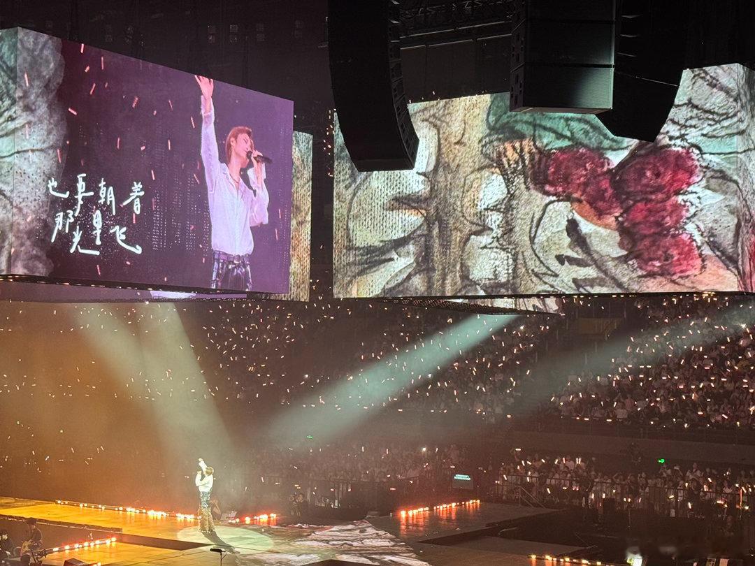 李宇春演唱会背景是张子枫的画 张子枫的画出现在李宇春的演唱会上，两人隔空完成了一