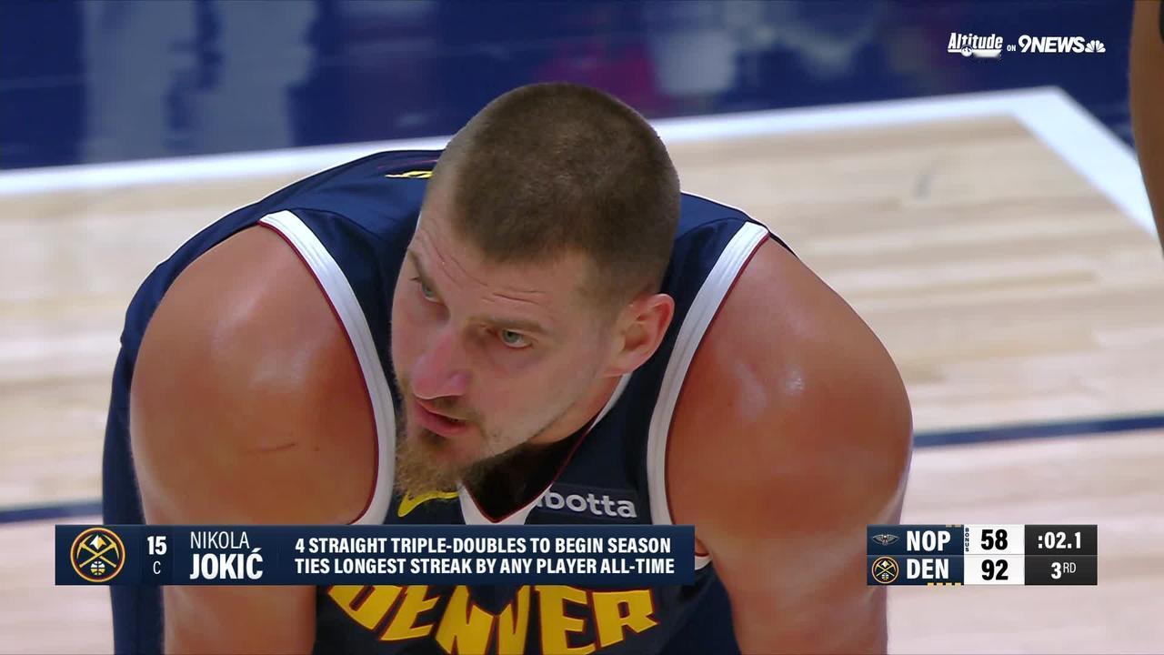 约基奇场场拿三双！

在掘金122-88大胜鹈鹕之后，掘金已经打了4场比赛，战绩