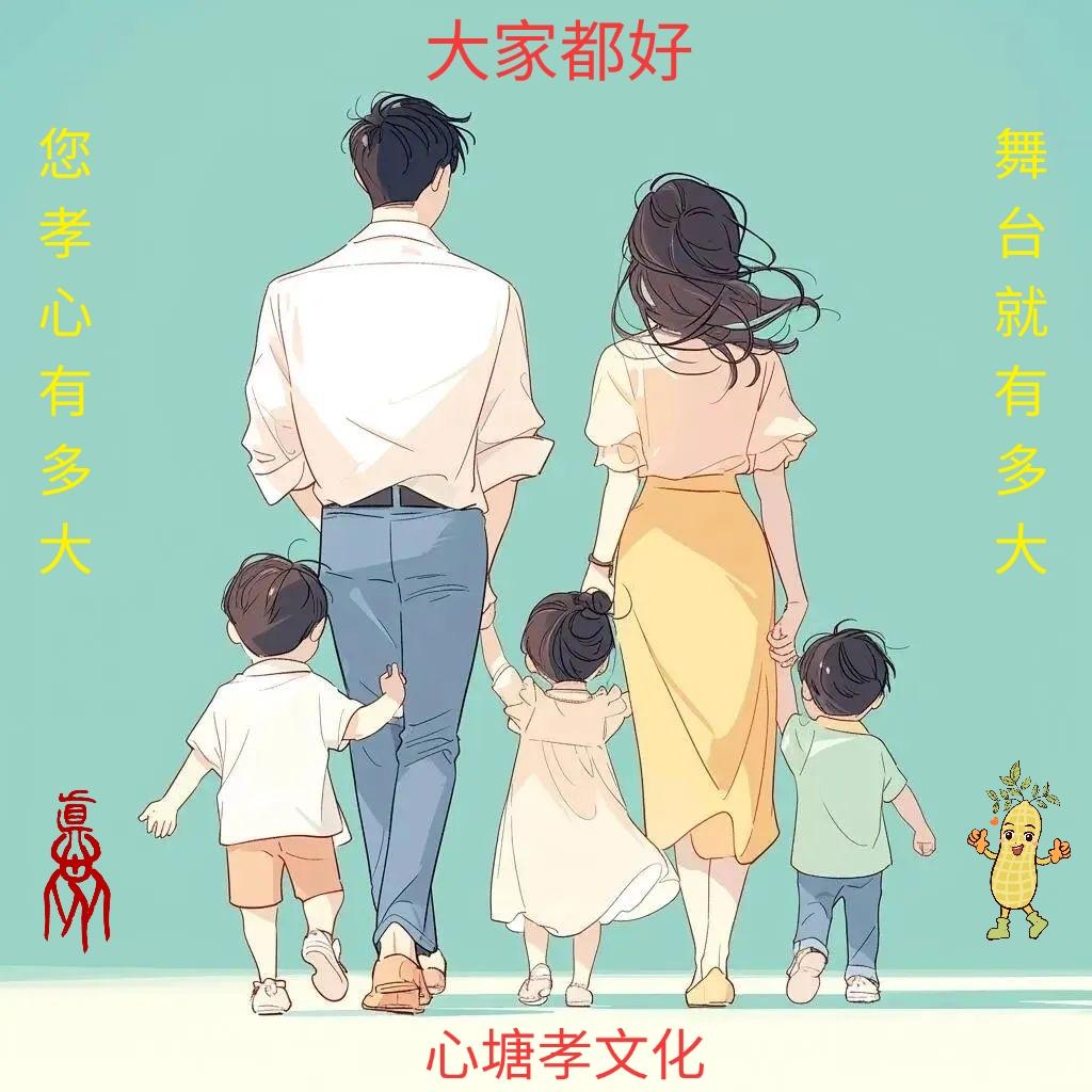 孝心有多大，舞台就有多大
百善孝为先，孝顺父母不能等待
孝顺父亲是敬财，您将来的