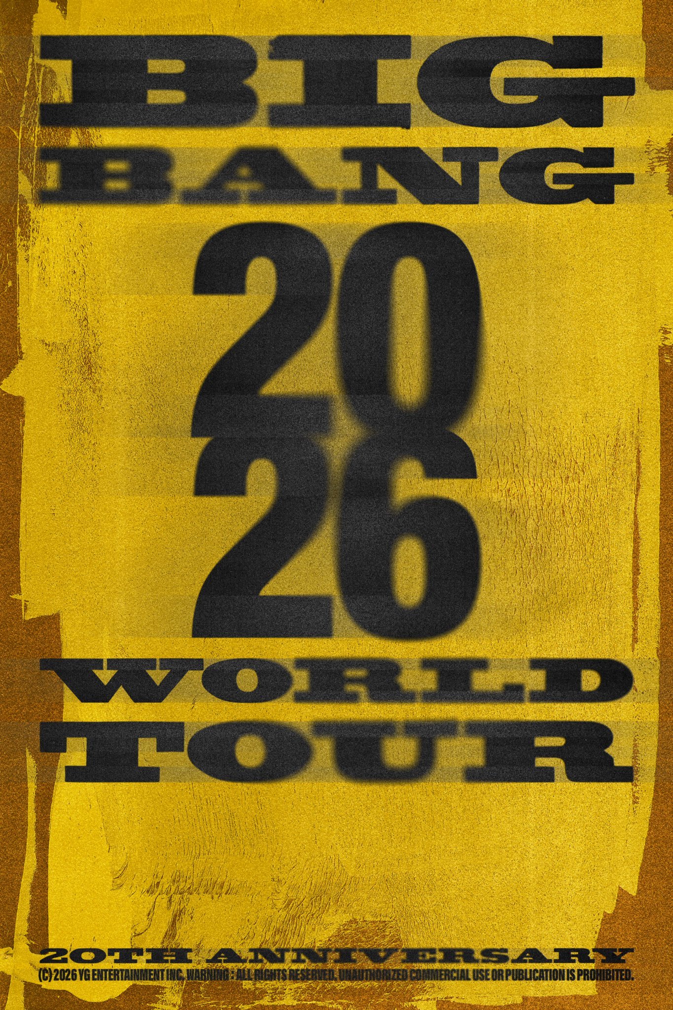 BIGBANG世巡预告BIGBANG 2026 WORLD TOUR预告💥 
