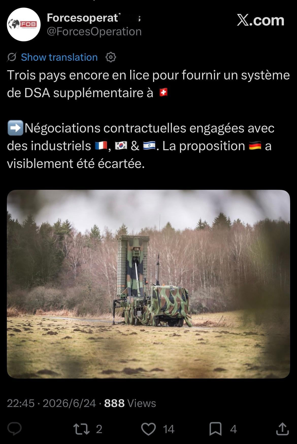 烽火问鼎计划 瑞士🇨🇭在重新评估了“取消帝国🇺🇸PAC-3 MSE订单”