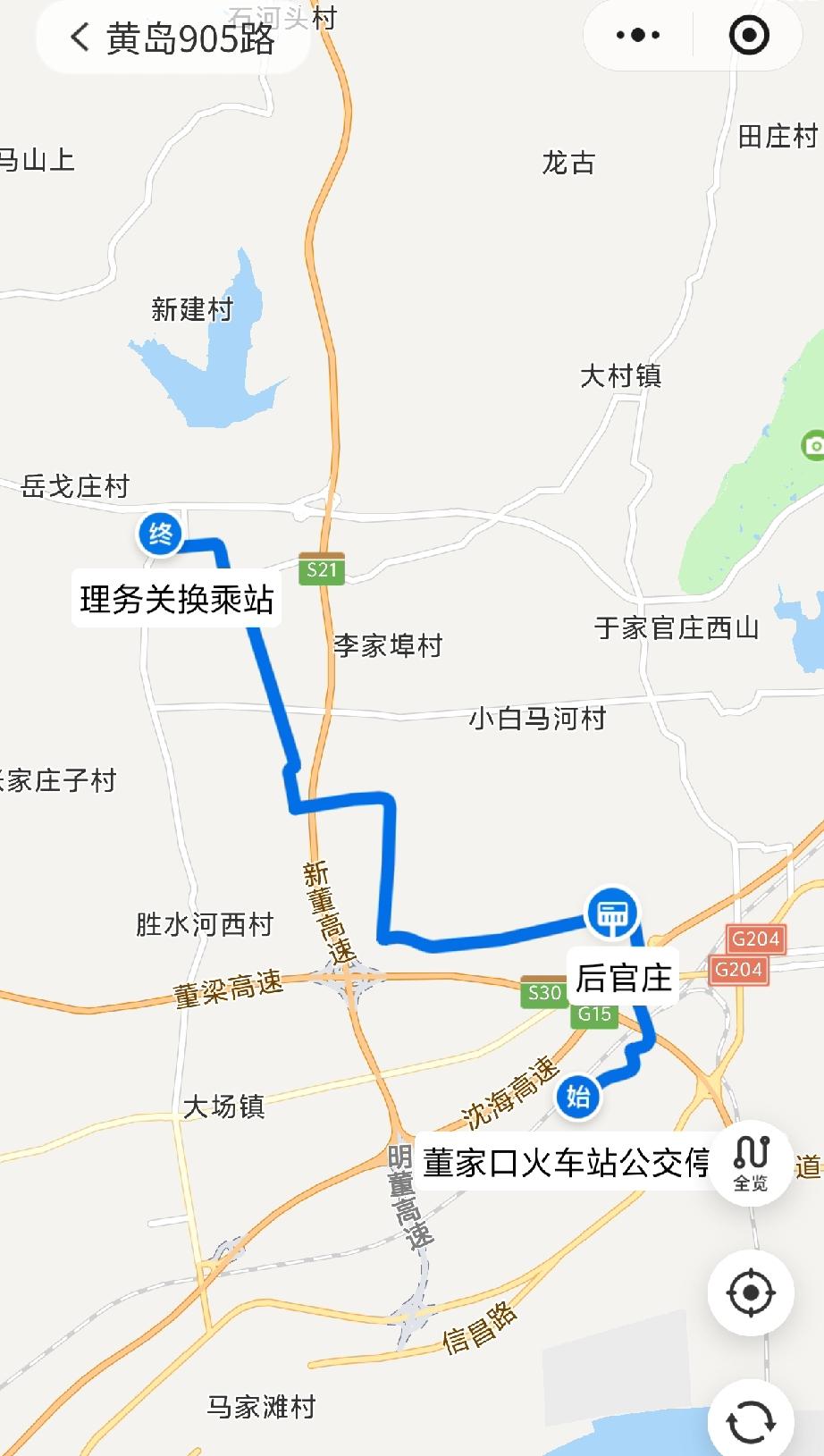 因青岛市西海岸新区戴贡路路段施工完毕，青岛真情巴士905路公交定于2025年10