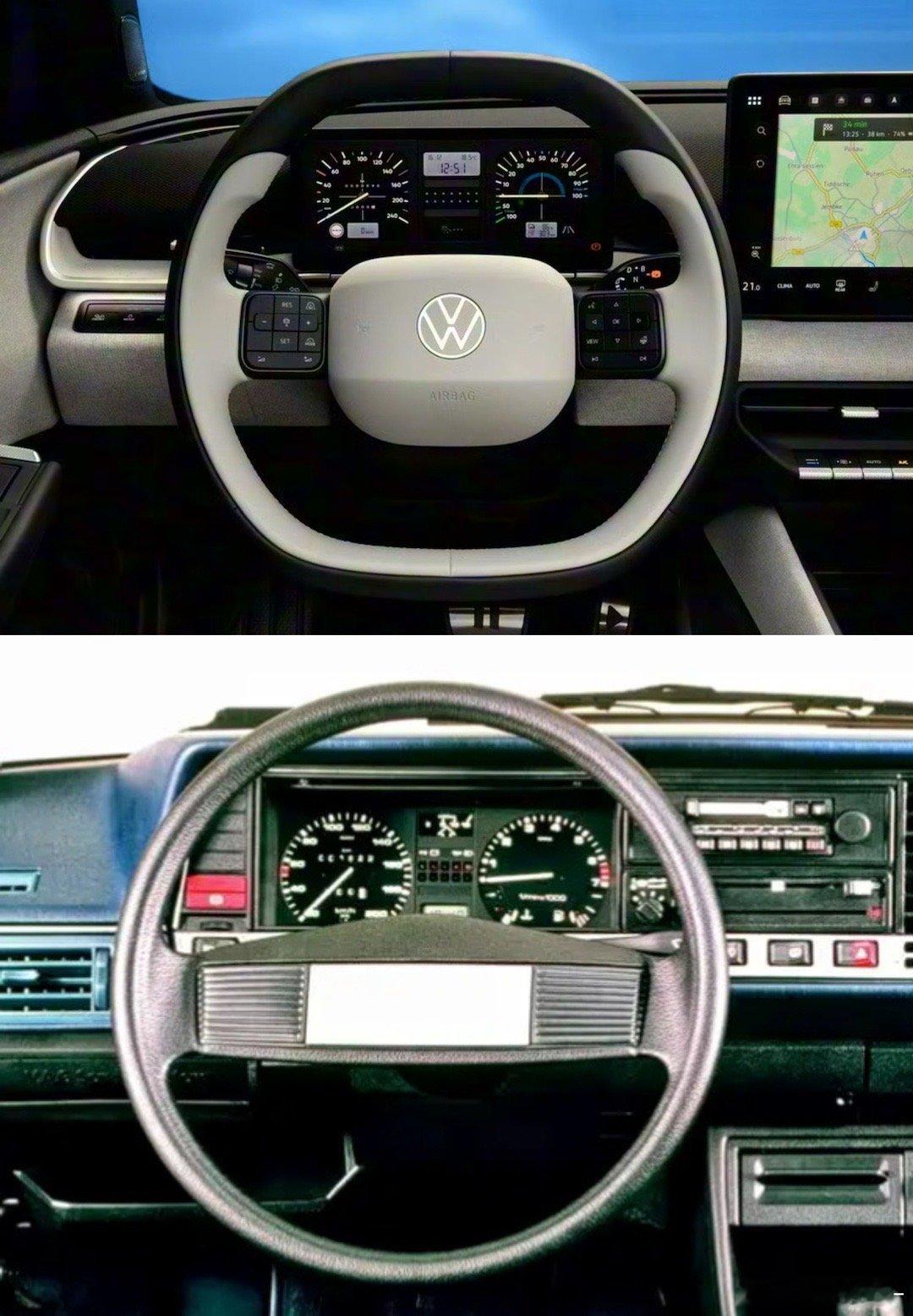 汽车  大众新车再用普桑仪表盘，大众ID.POLO官图亮相，值得关注的是复古仪表