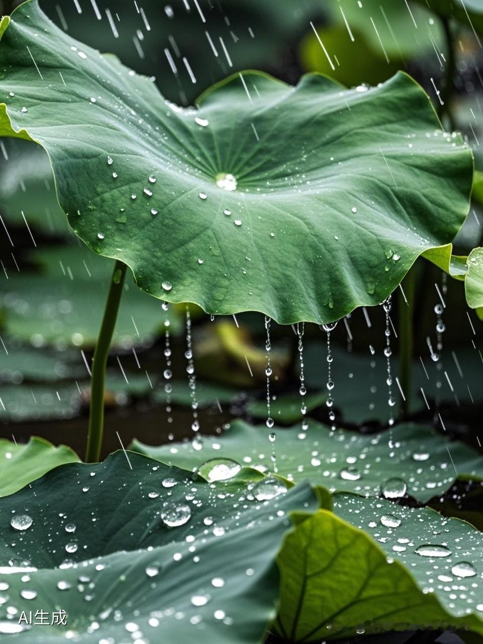 上联:风拂绿柳弄疏影
下联:雨打青荷起妙音