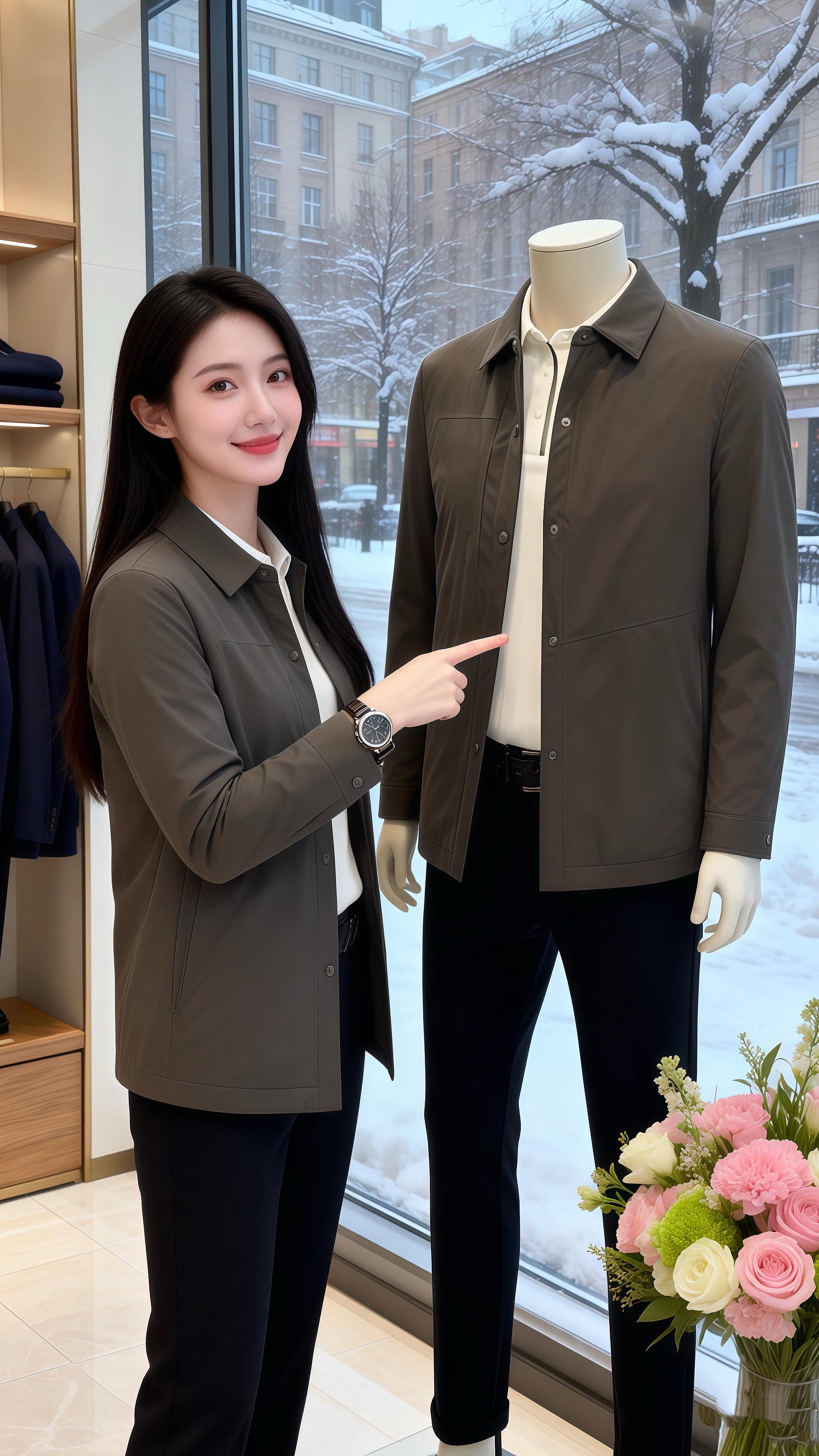 灰衫雪暖  北城的雪絮绕着玻璃窗，皓明推开咖啡店的门，一眼就看见许妍坐...