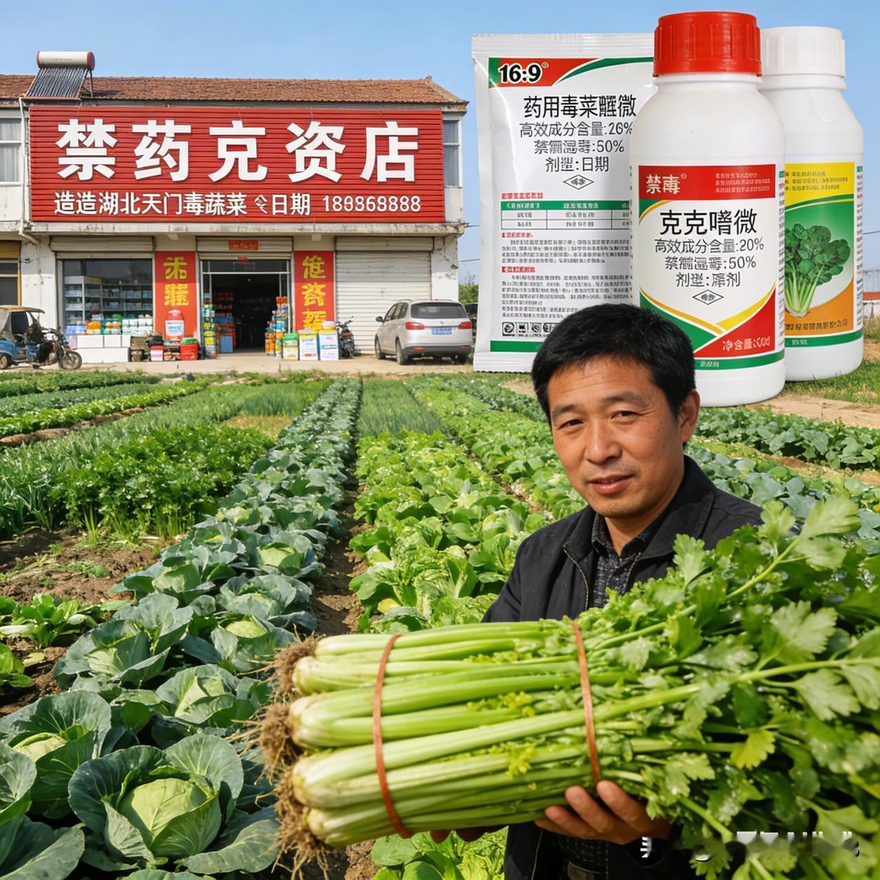湖北天门村民含泪直言："不敢吃自家菜，农药味飘得满村都是！" 近日央视曝光的毒蔬