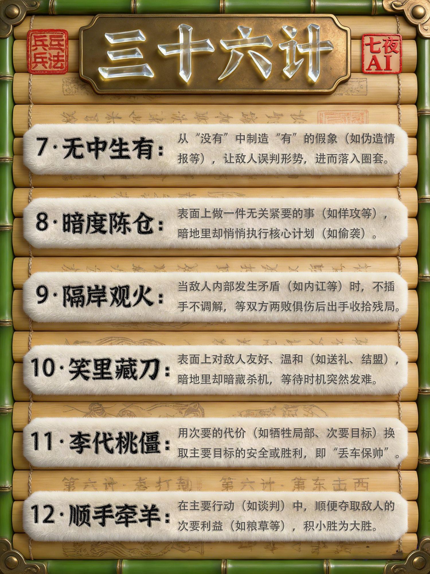 人活一世，要知天命，掌握三十六计 ​​​