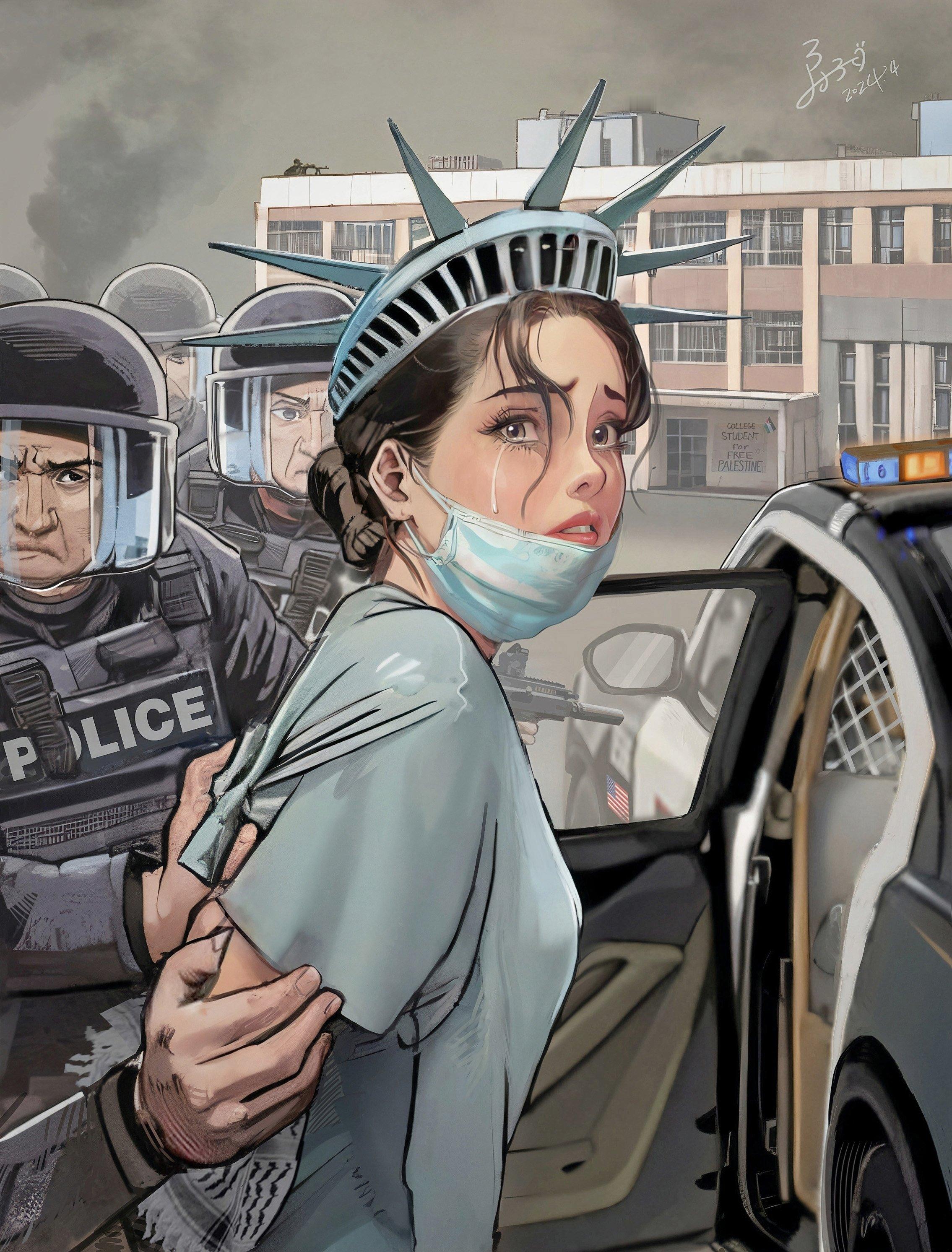 《新自由女神》They are CRUSHING FREE SPEECH so 