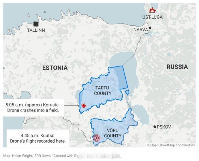 据媒体报道，今年8月24日在爱沙尼亚坠毁的自杀式无人机的来源已被官方确认为乌克兰