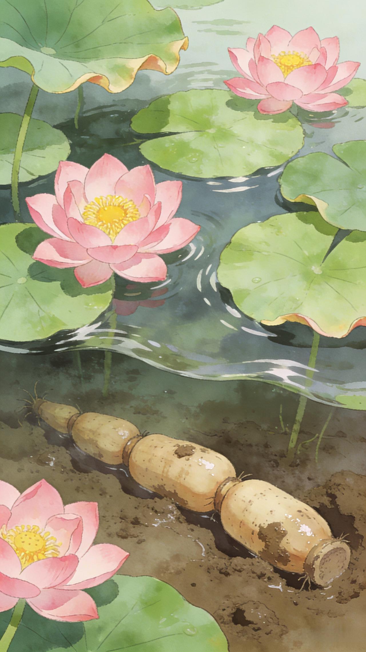 上联：节节莲藕泥中睡，求下联  朵朵莲花水面开