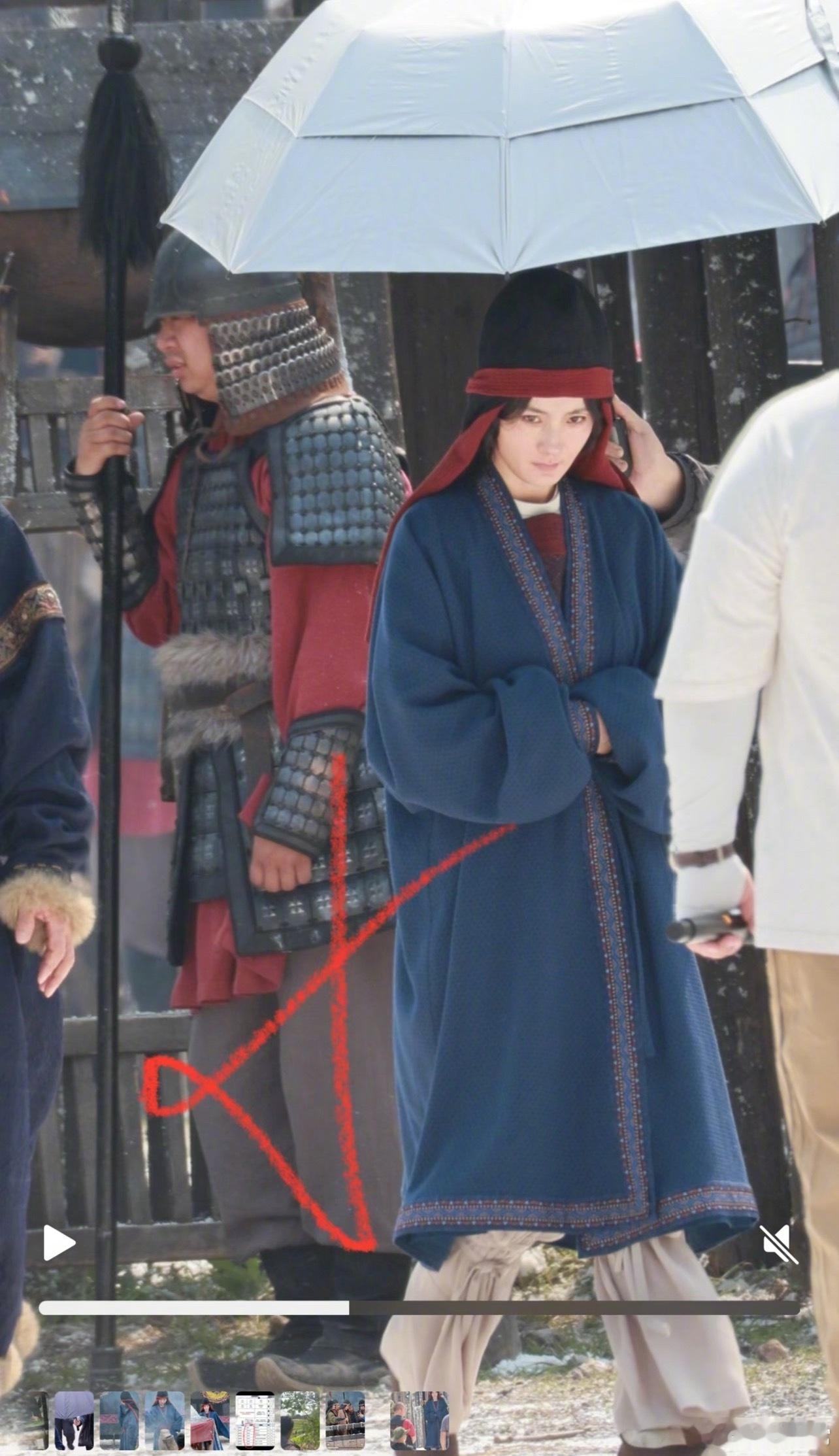 杨幂、刘奕君《江山大同》今日路透 