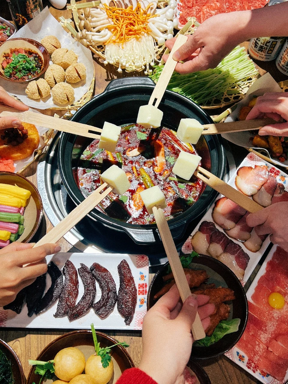 贵州夺夺粉火锅🥘太满足了！