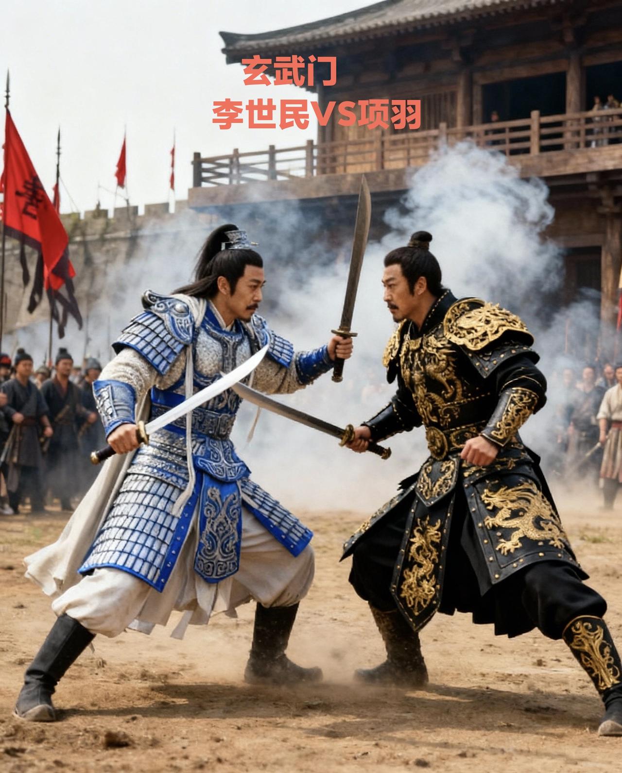 玄武门之变换成项羽，李世民还能获胜吗？
 
项羽之“勇”：玄武门防线的绝对威慑