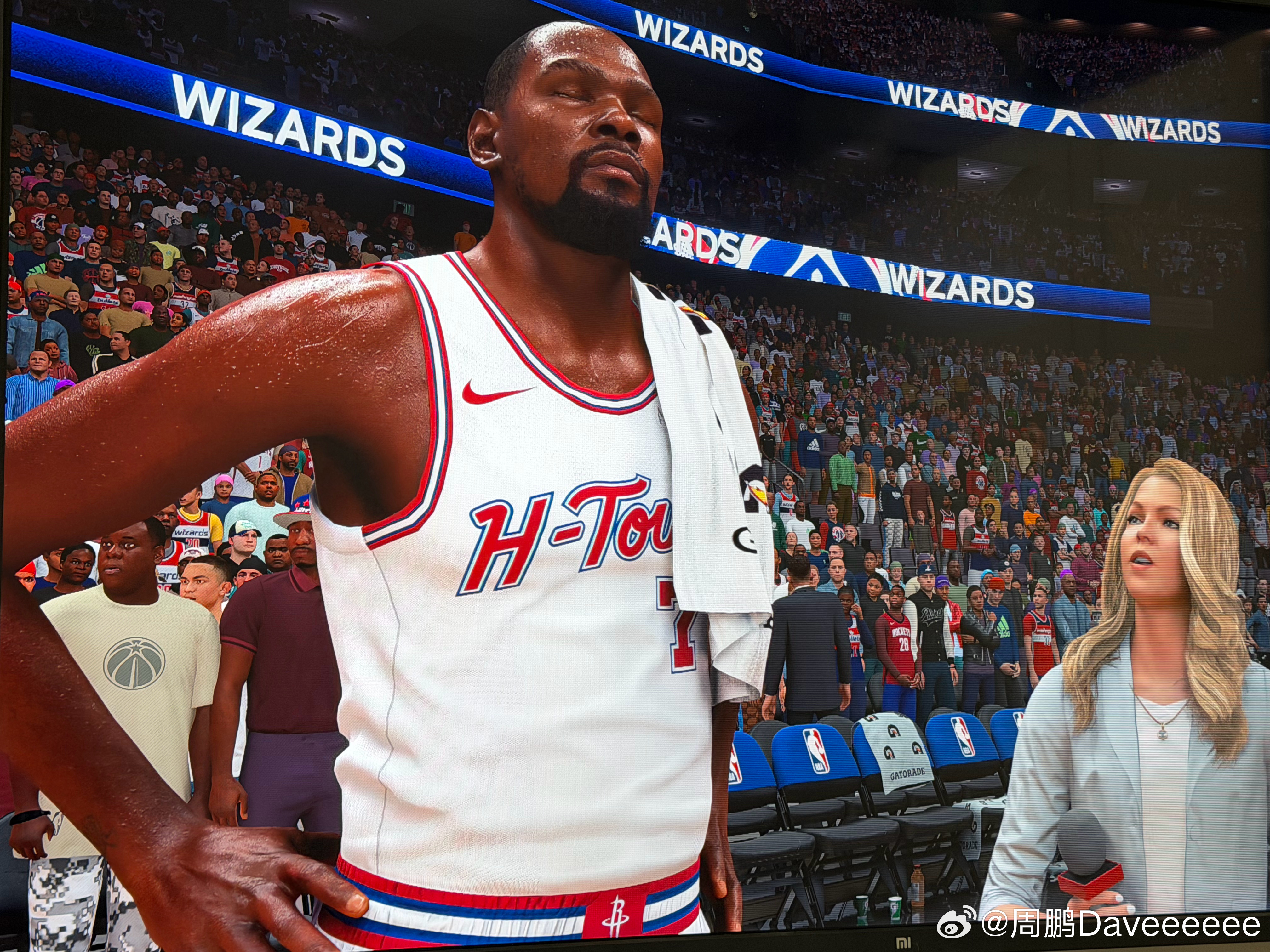 晚上寻思没啥事在2K里客场打了把奇才，名单有点更新的不及时贾哥还上场了，一整场都