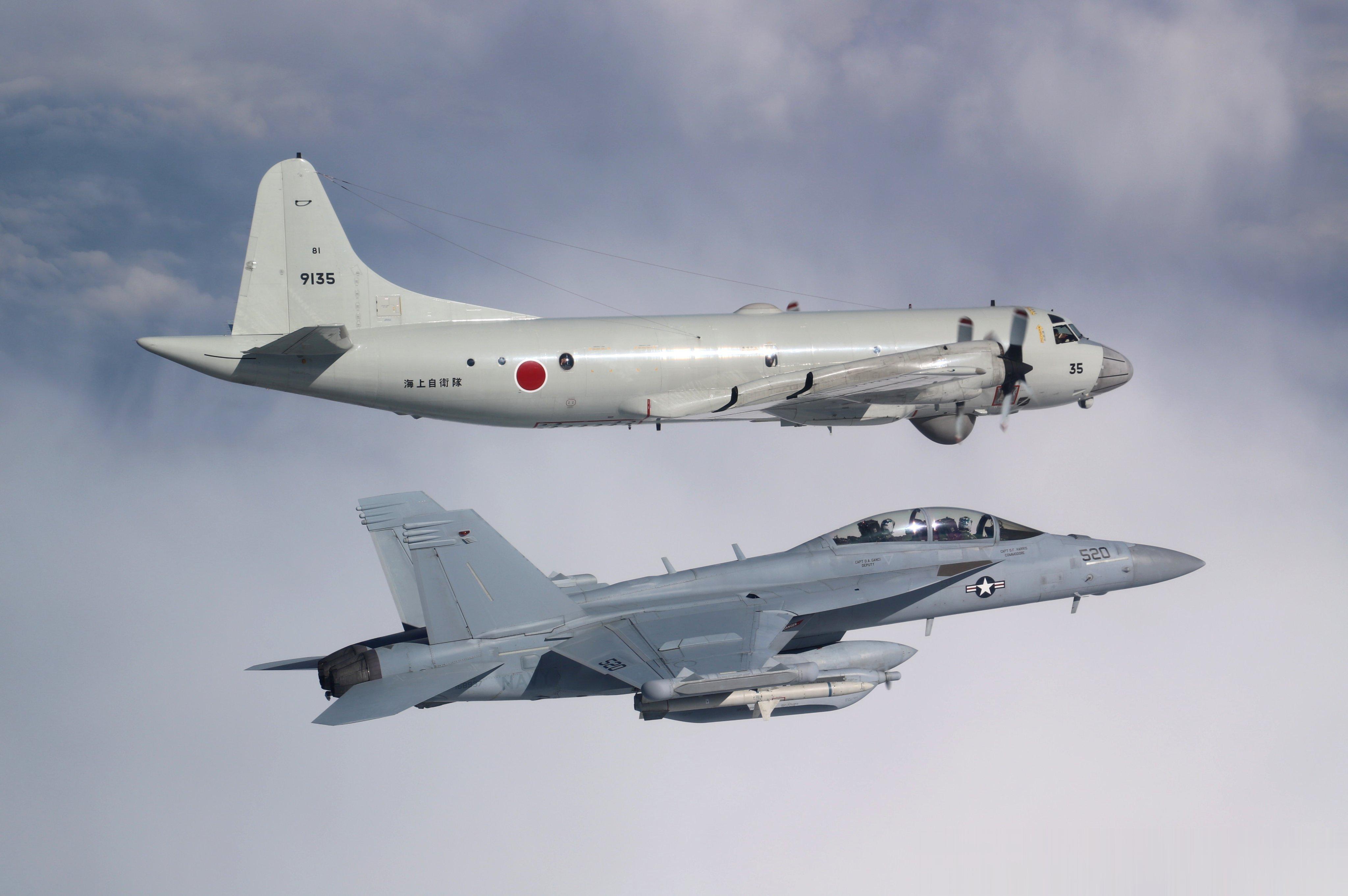 2023年5月9日，日本海上自卫队81海上监视中队一架OP-3C Aeries 
