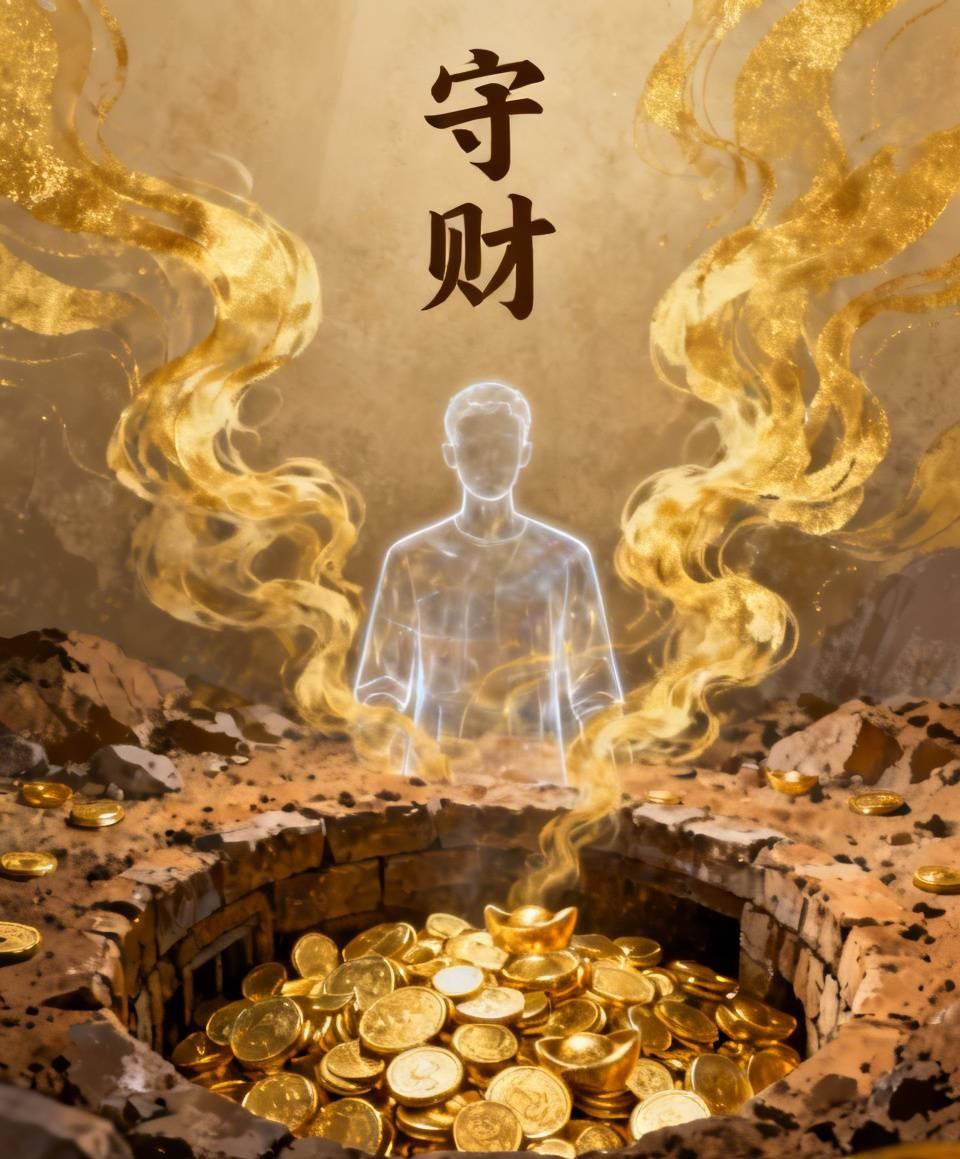 江湖怪谈•荒诞志252《守财》
他一生吝啬，将万贯家财埋于地窖，临终前仍不肯告知